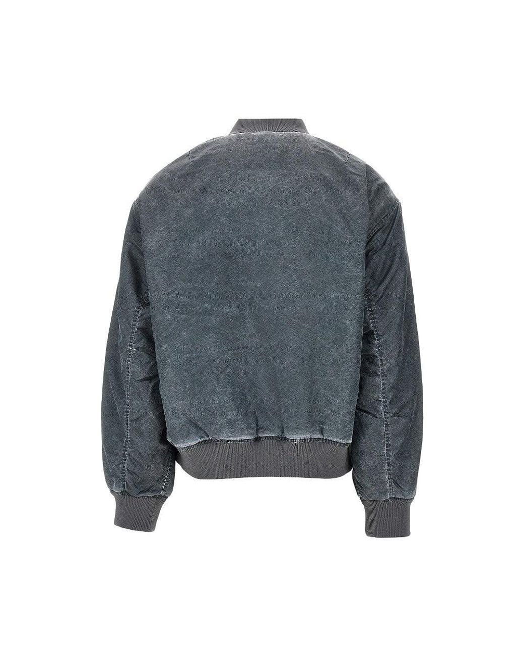 Carhartt Blue 'Orman' Padded Bomber Jacket for men
