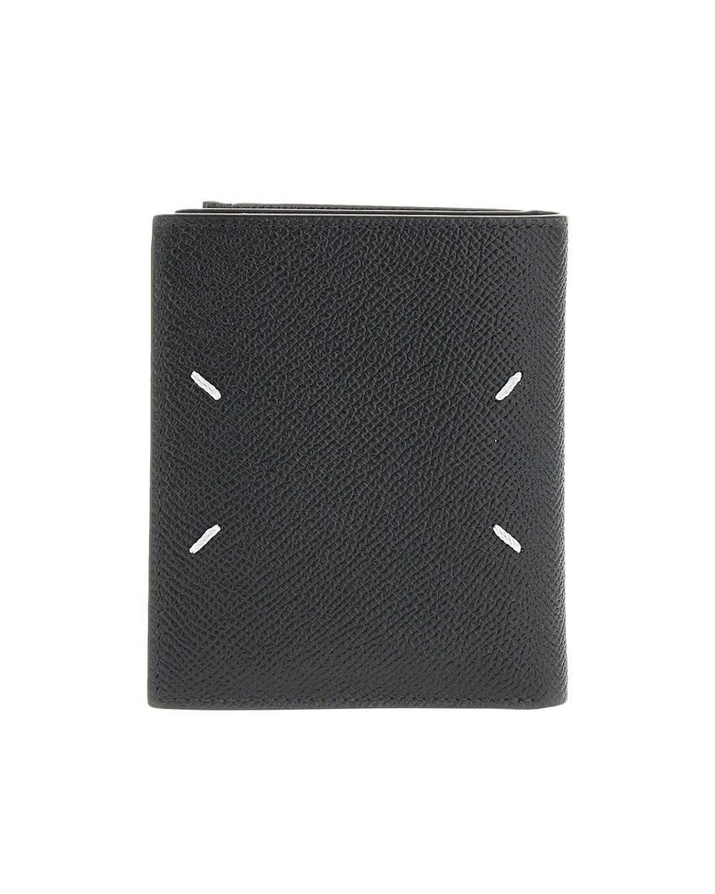 Maison Margiela Black 'Four Stitches' Booklet Wallet