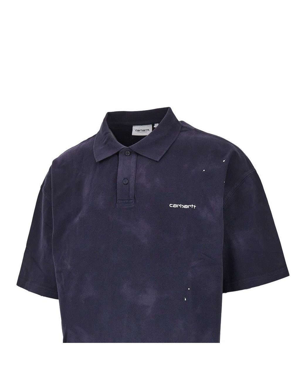Carhartt Blue 'Painter' Piquet Polo Shirt for men