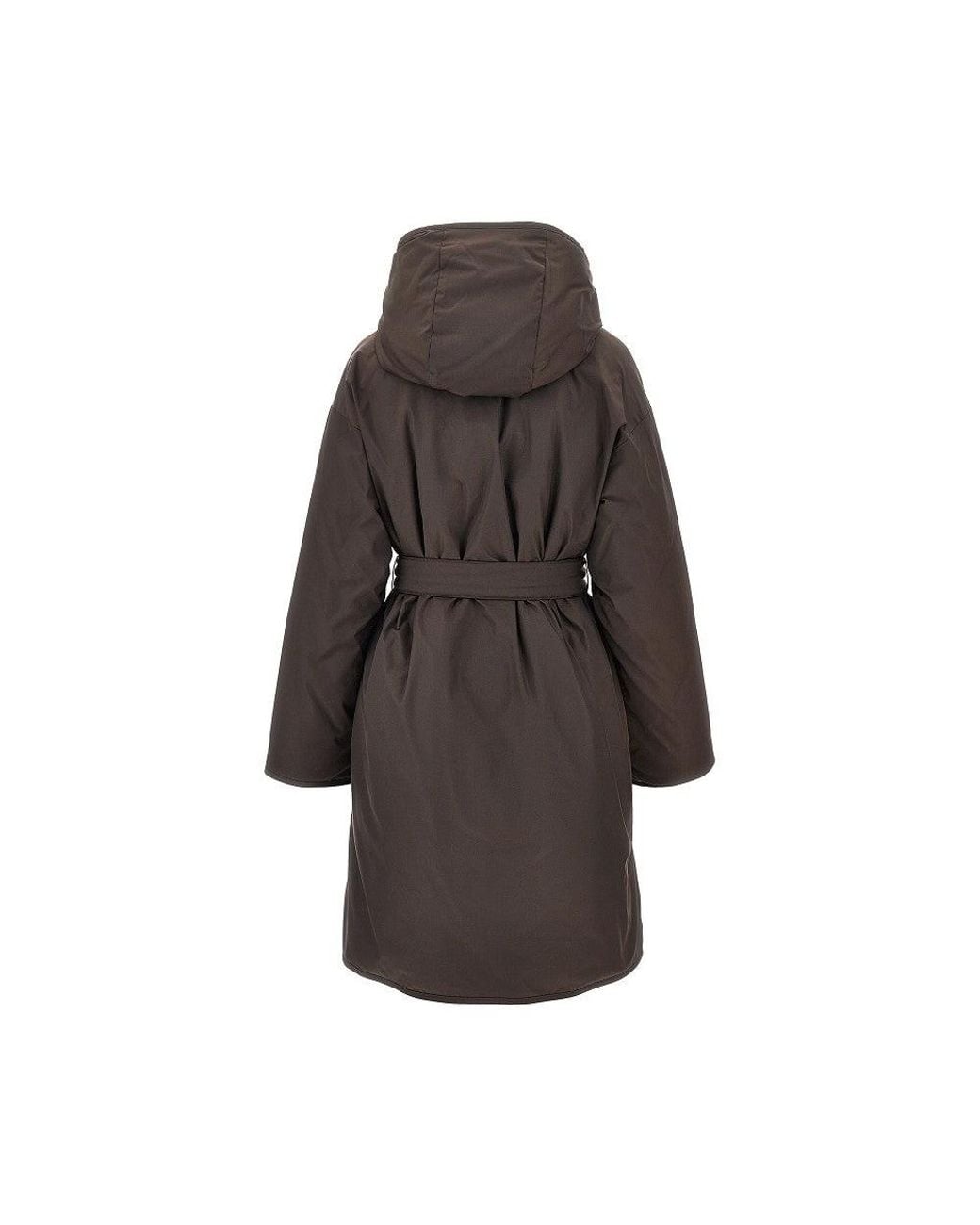 Weekend by Maxmara Brown Reversible Down Jacket With Belt