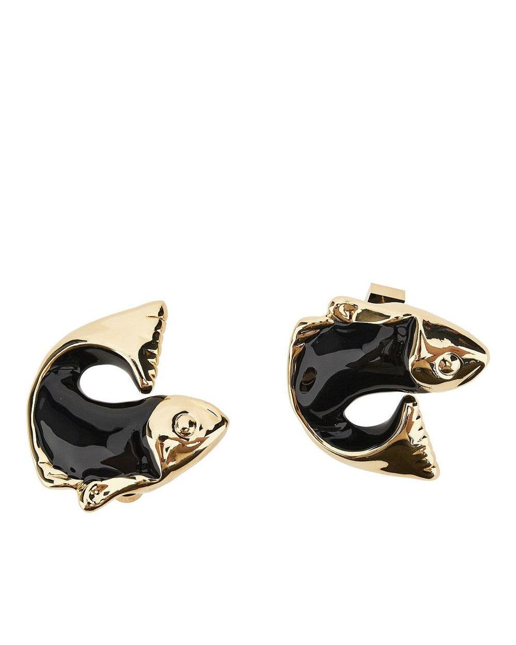 Jacquemus Black 'Poisson' Earrings