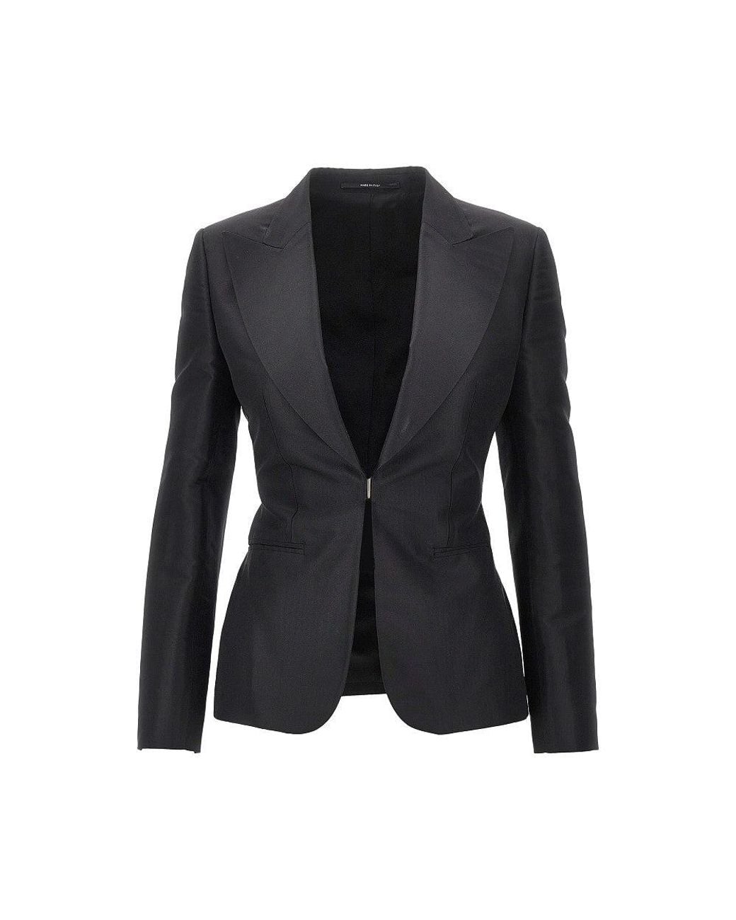 Gucci Black Silk Faille Jacket