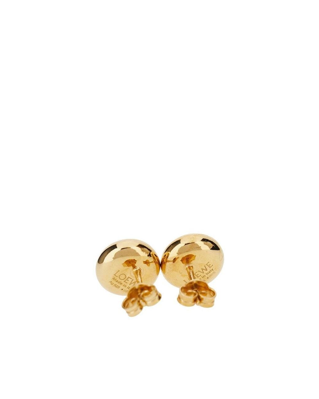 Loewe Metallic 'Anagram Pebble' Earrings
