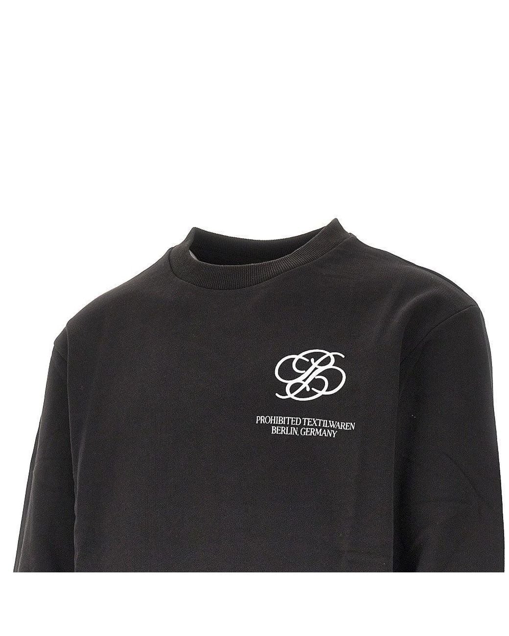 Prohibited Black 'College Days' French Terry T-Shirt for men