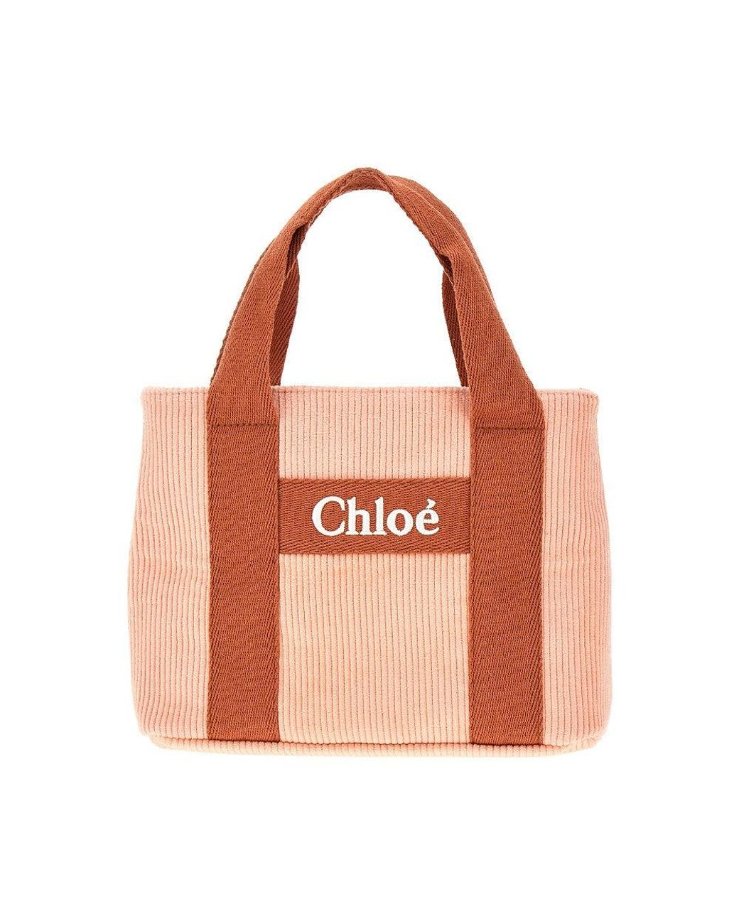 Embroidered corduroy tote bag hotsell