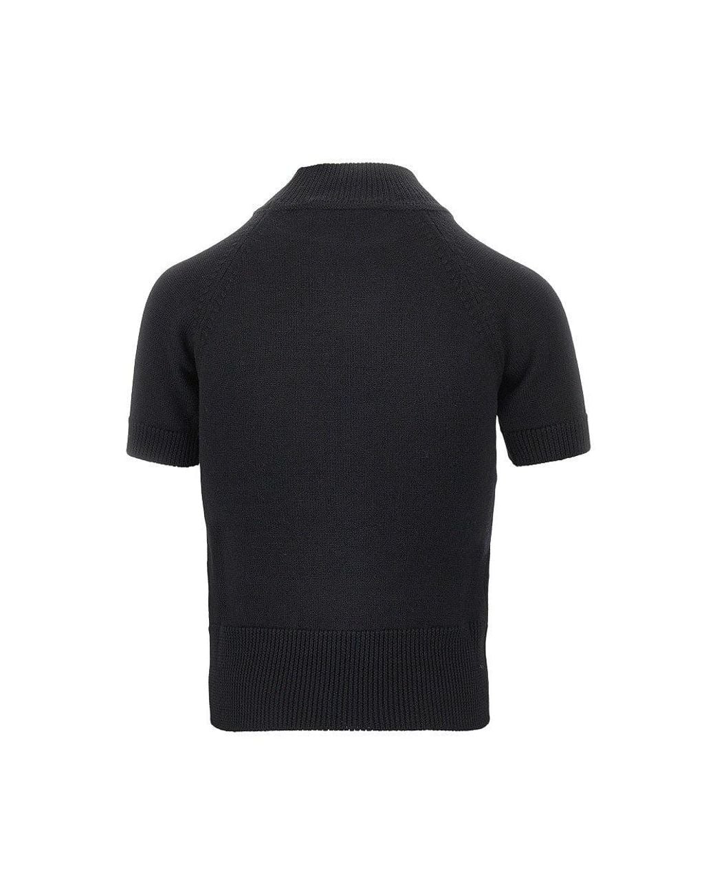 Vivienne Westwood Black 'Bea' Turtleneck Knitted Top