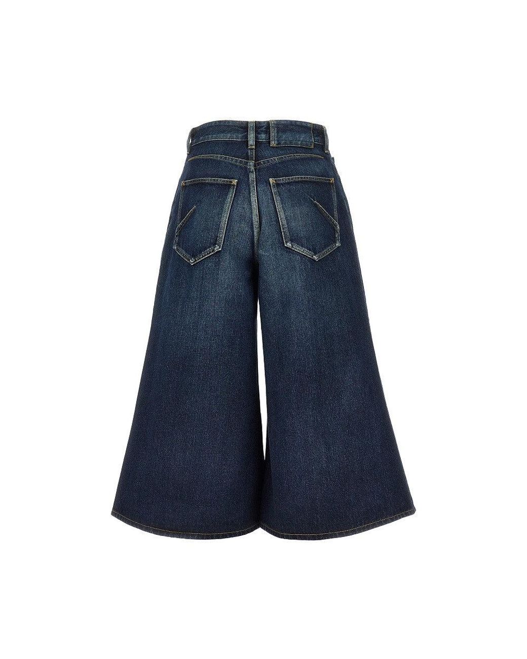 Alaïa Blue Denim Palazzo Shorts