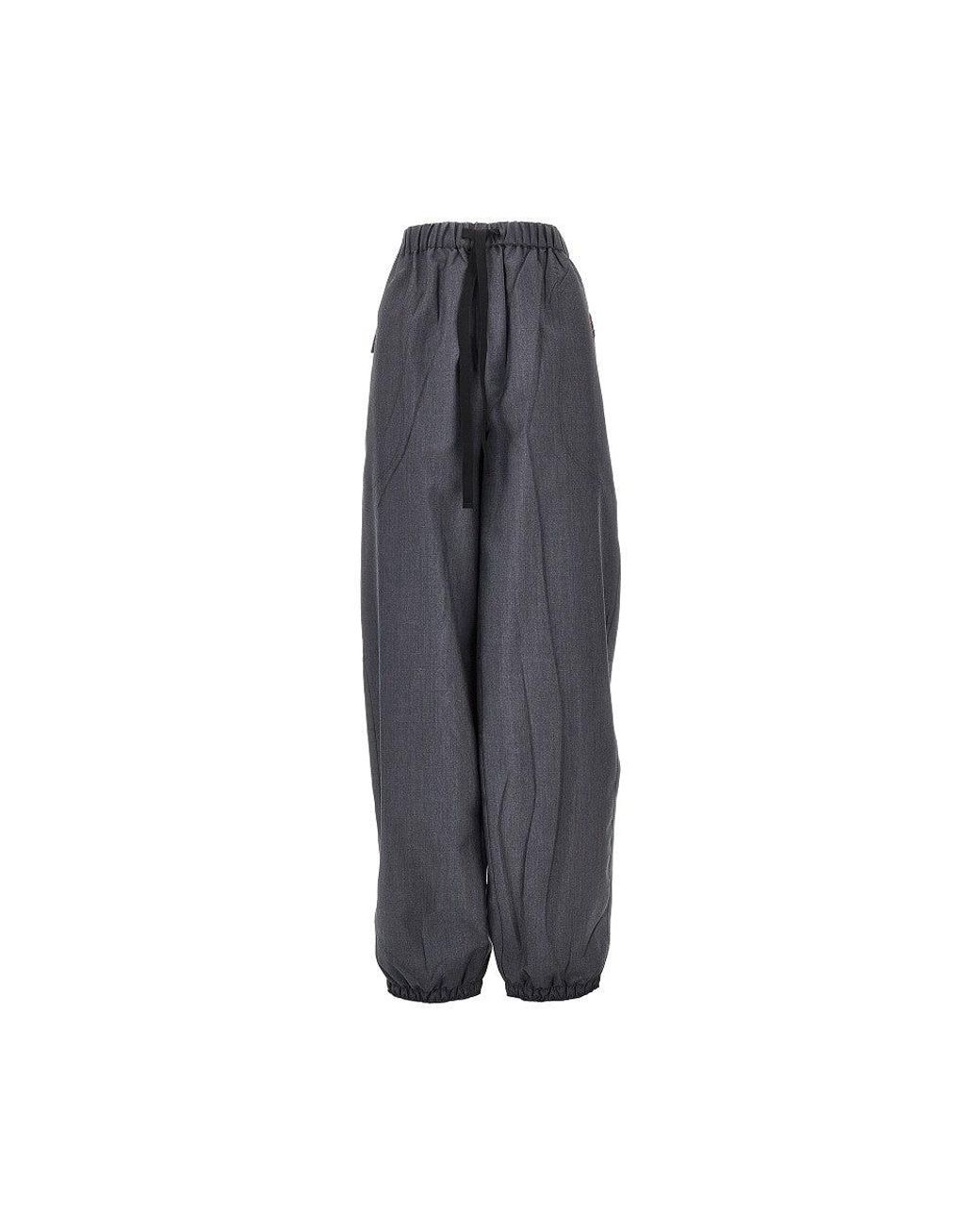 Prada Gray Light Mohair Jogging Pants