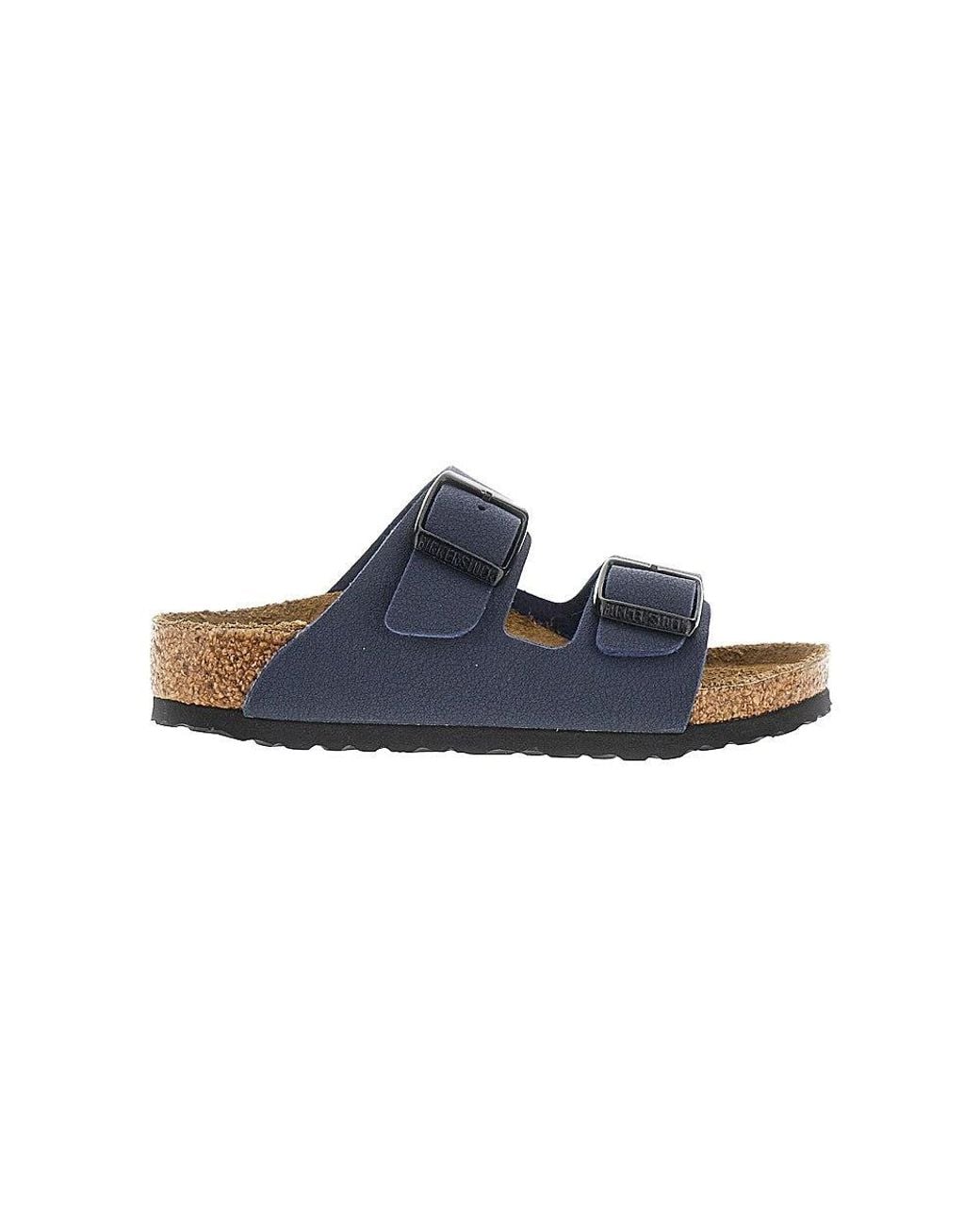Birkenstock Blue Birko-Flor Nubuck 'Arizona' Sandals Kids for men