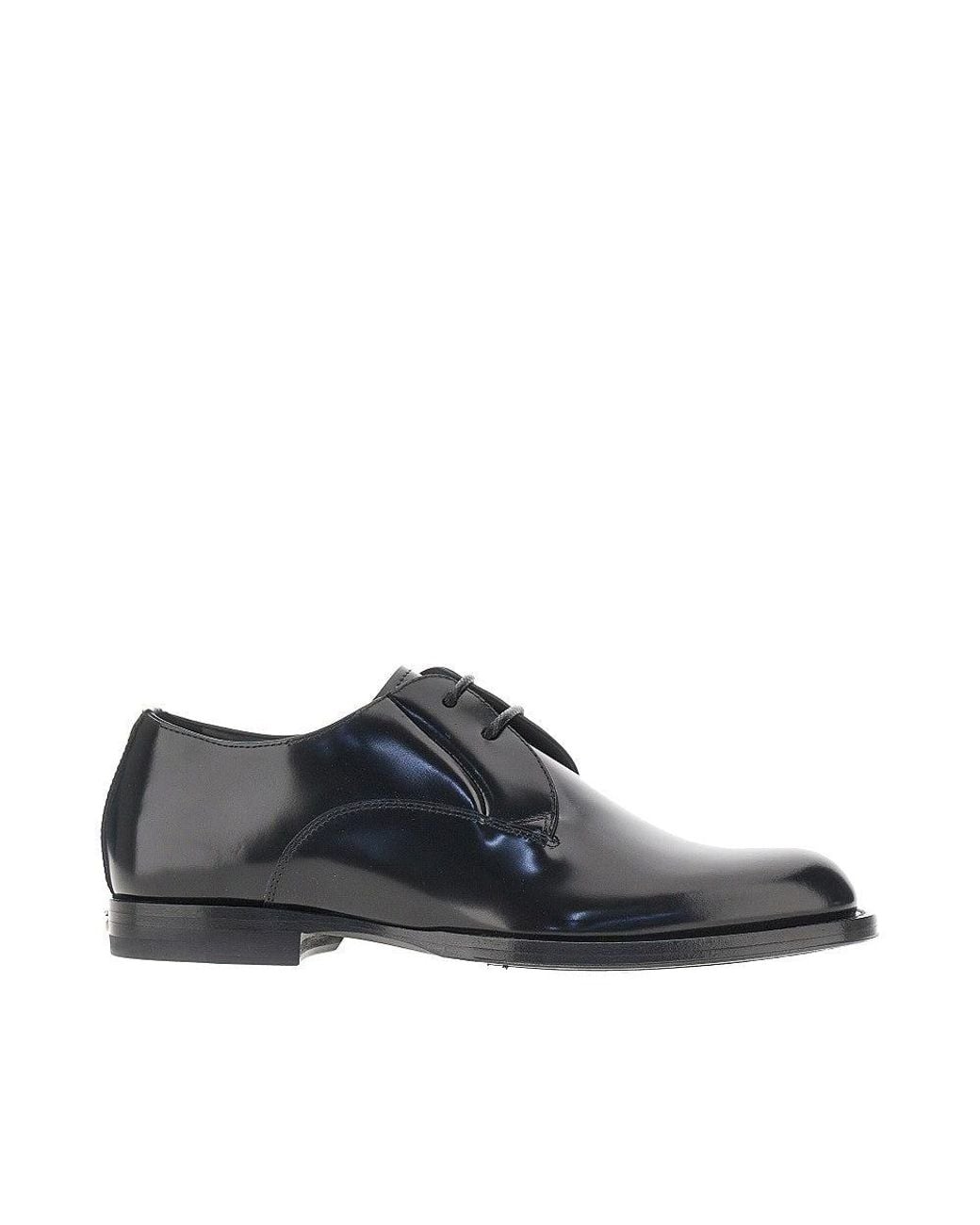 Dolce & Gabbana Multicolor Spazzolato Leather Laced Shoes