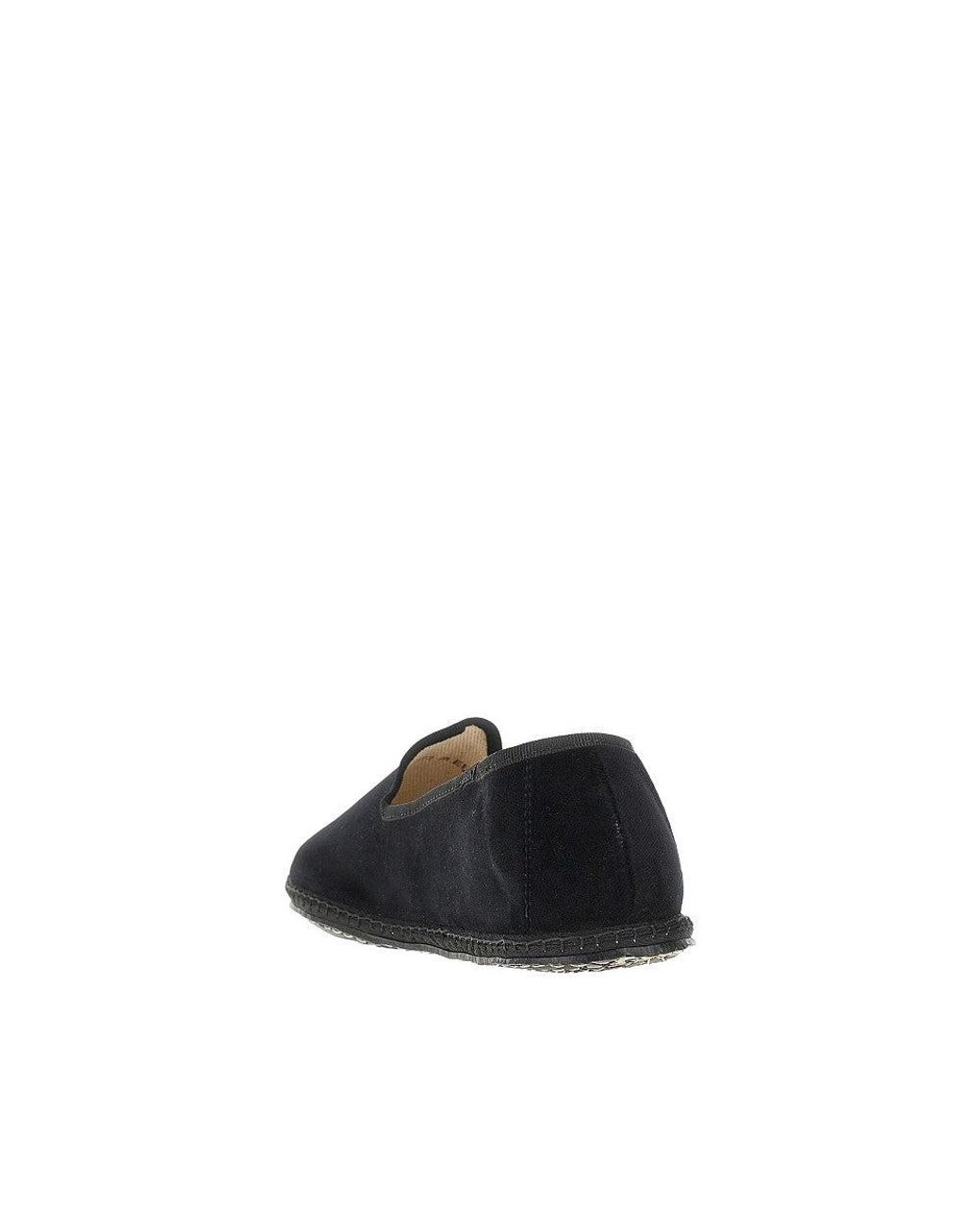 Vibi Venezia Black Velvet Slippers for men