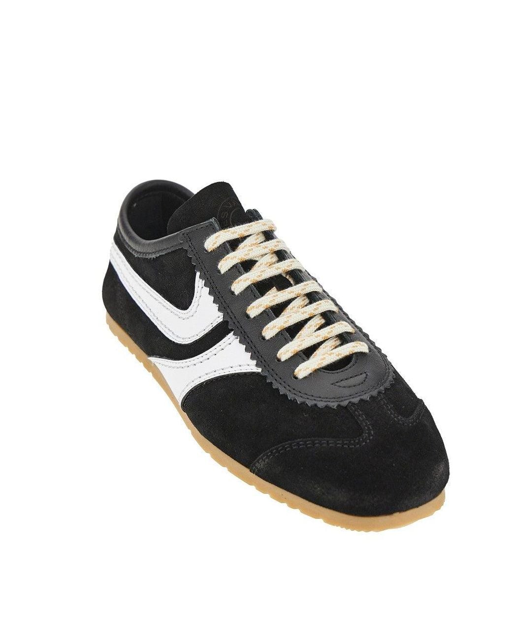 Dries Van Noten Black Suede Leather Sneakers