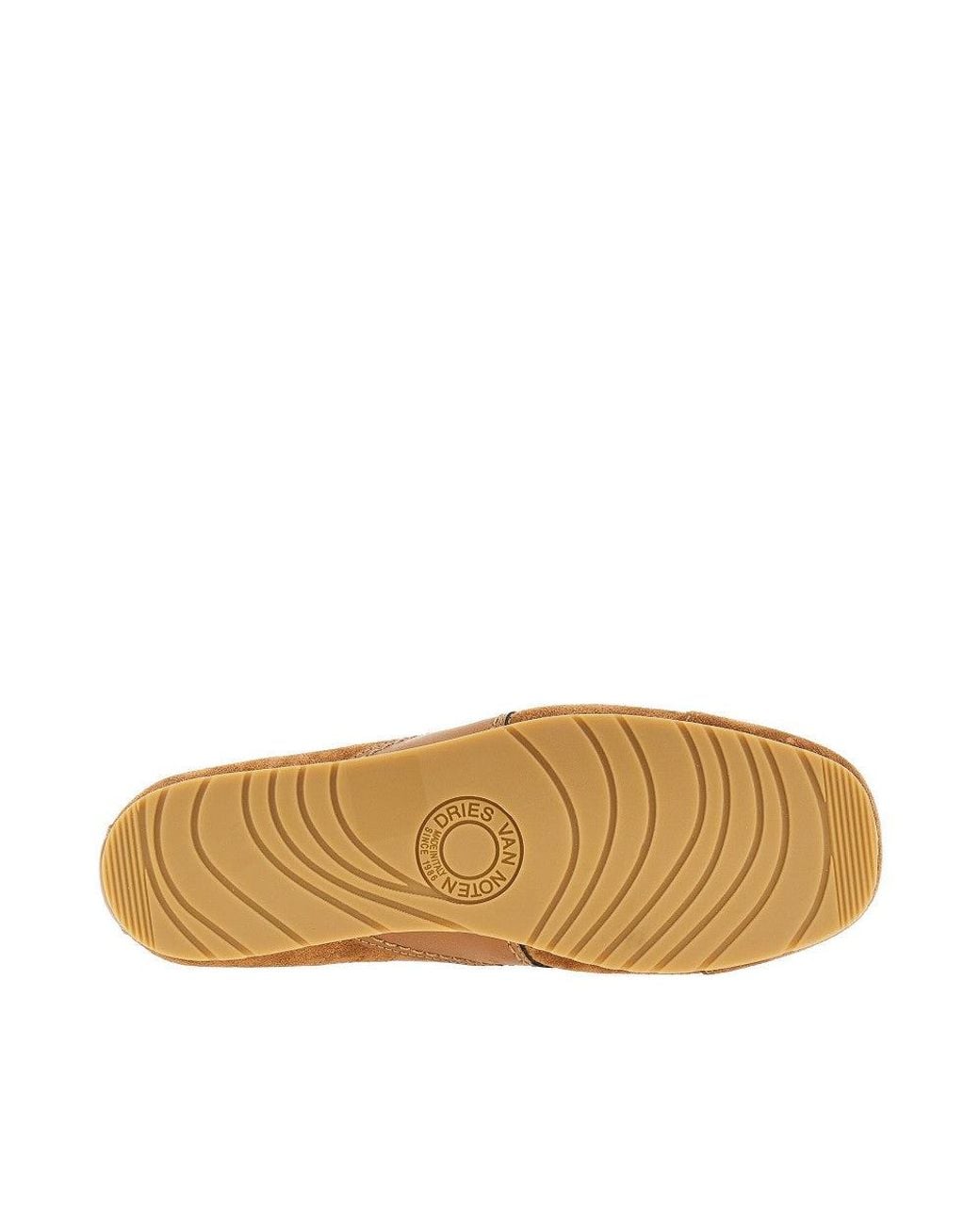 Dries Van Noten Brown Suede Leather Sneakers