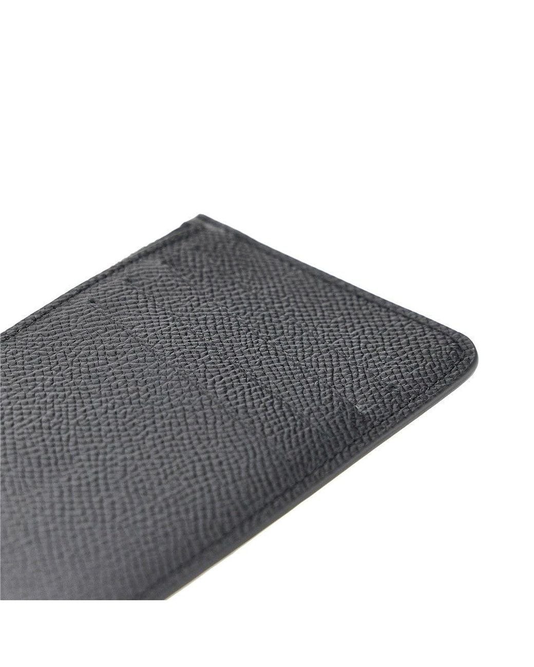 Maison Margiela Blue 'Four Stitches' Leather Coin-Holder Pouch