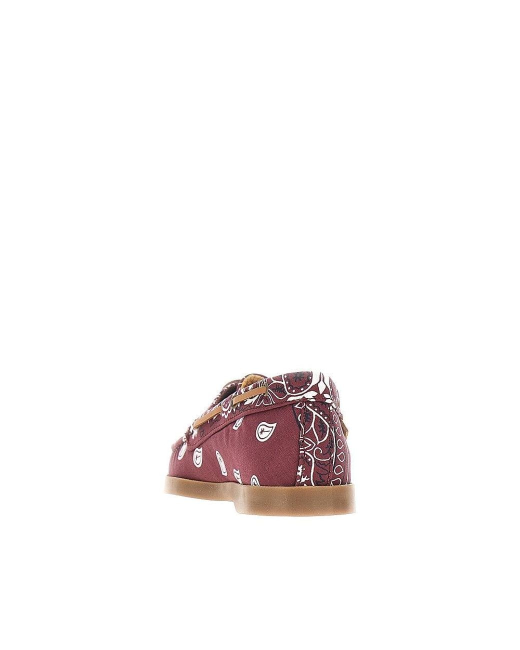 Manebí Pink Boat Shoes With Bandana Motif