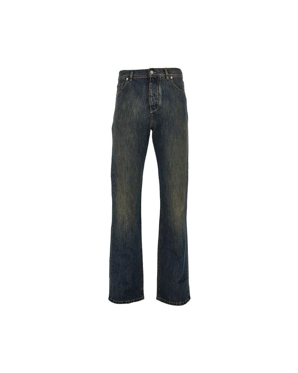 Fendi Blue Bananatex Denim Pants for men