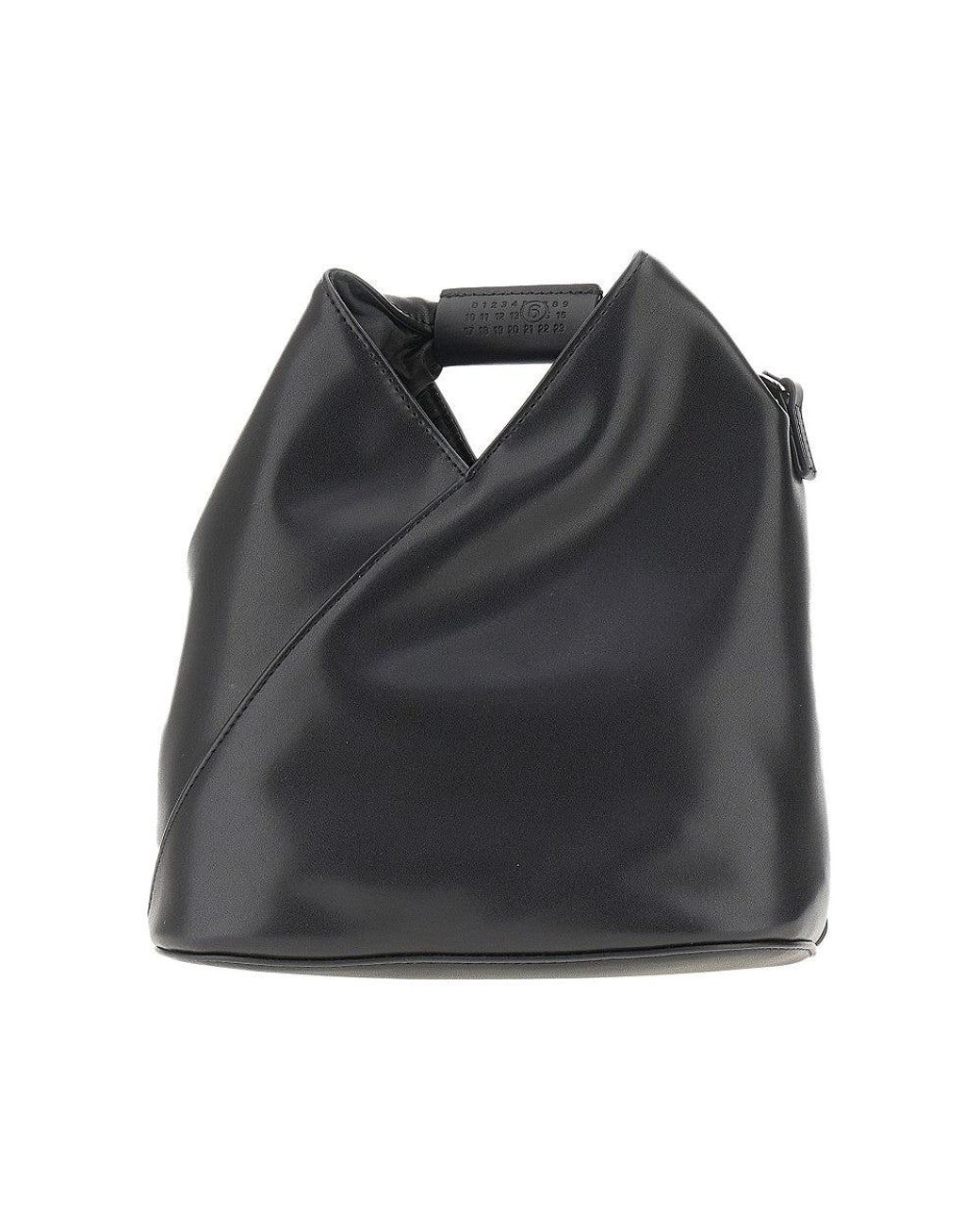 MM6 by Maison Margiela Black Faux Leather Japanese Kids Bag Kids