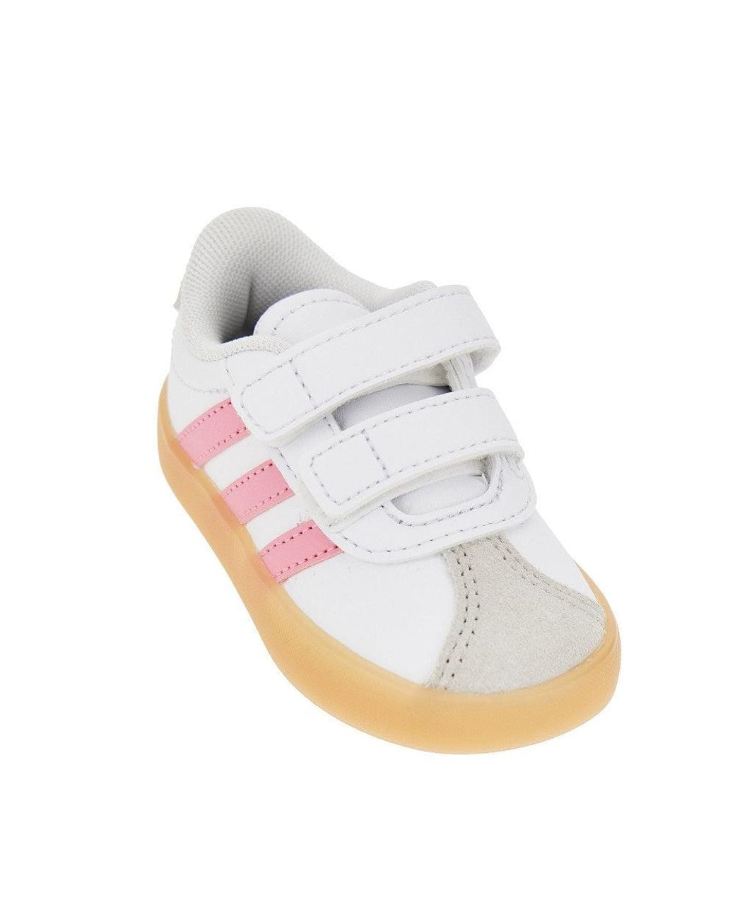 Adidas Originals White 'Vl Court 3.0' Leather Sneakers Kids