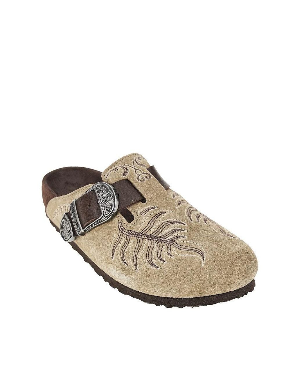 Etro Brown Birkenstock By 'Boston' Mules