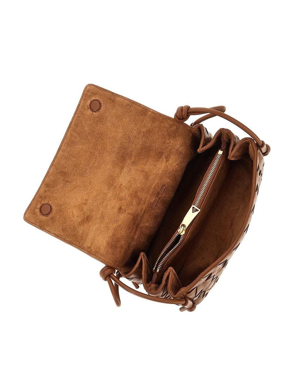 Bottega Veneta Brown 'Notturno' Intrecciato Nappa Leather Pouch