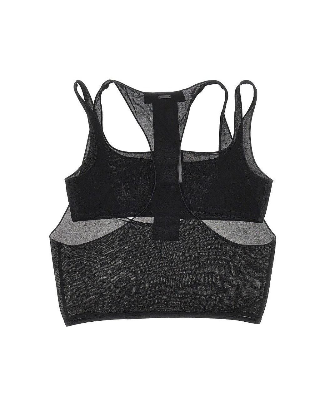 Gucci Black Crêpe Two-Pieces Top