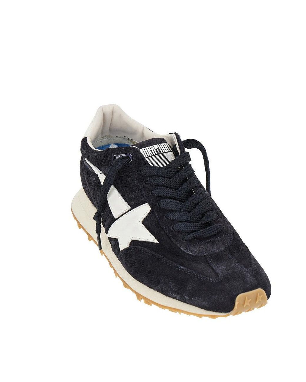 Golden Goose Deluxe Brand Blue 'Running Marathon' Suede Leather Sneakers for men