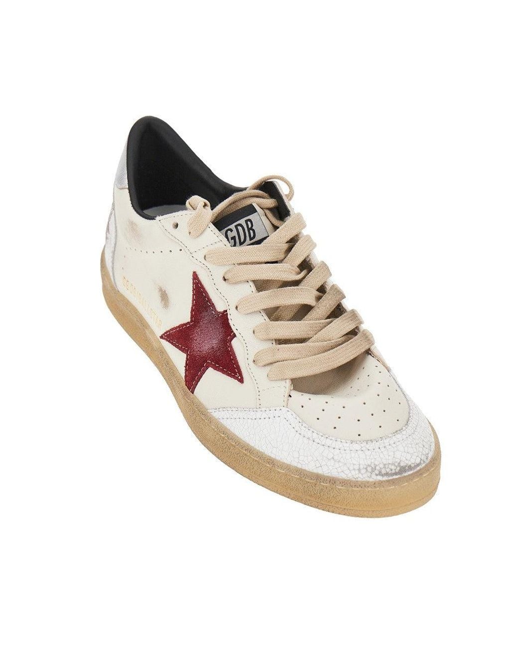 Golden Goose Deluxe Brand Brown 'Ballstar' Leather Sneakers for men