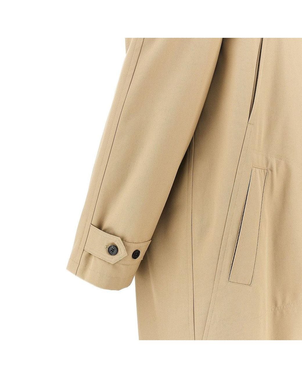 Paltò Natural 'Ugo Bogart' Gabardine Trench Coat for men