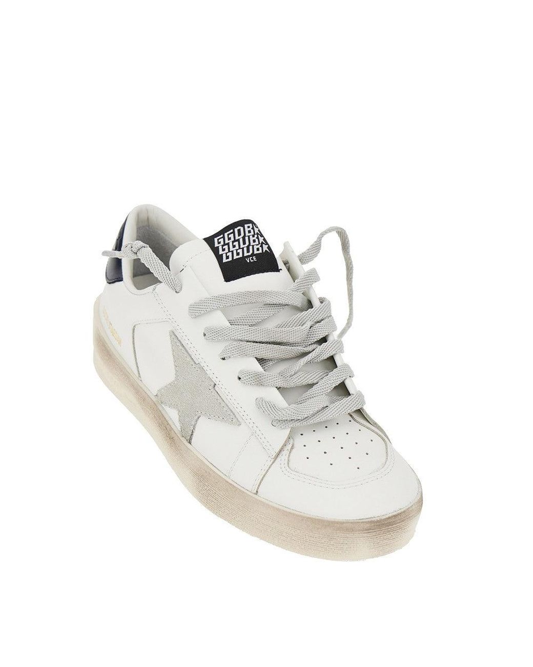 Golden Goose Deluxe Brand White Leather Stardan Sneakers for men