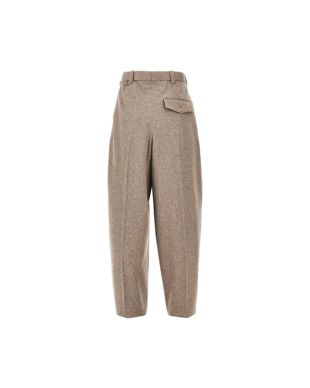 Jacquemus Natural 'Fernando' Wool Pants for men