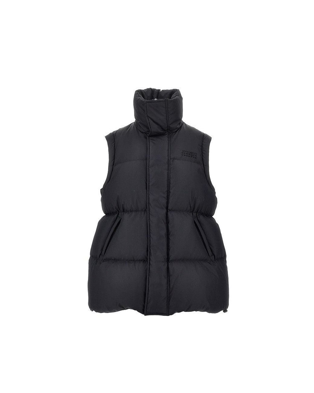 MM6 by Maison Margiela Blue Down Jacket With Detachable Sleeves