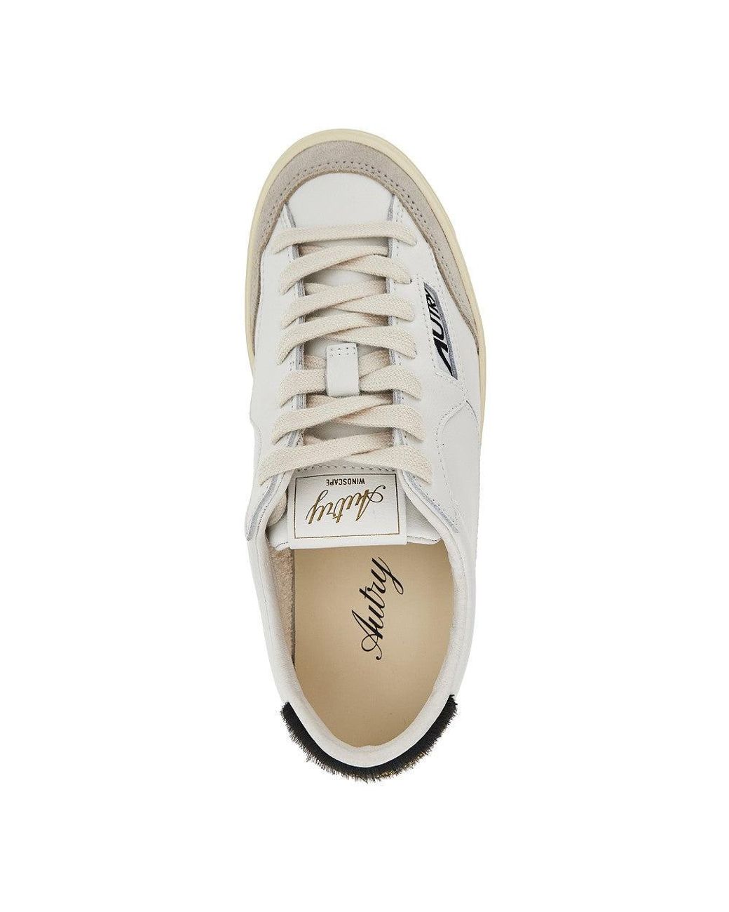 Autry White Windscape Low Leather Sneakers