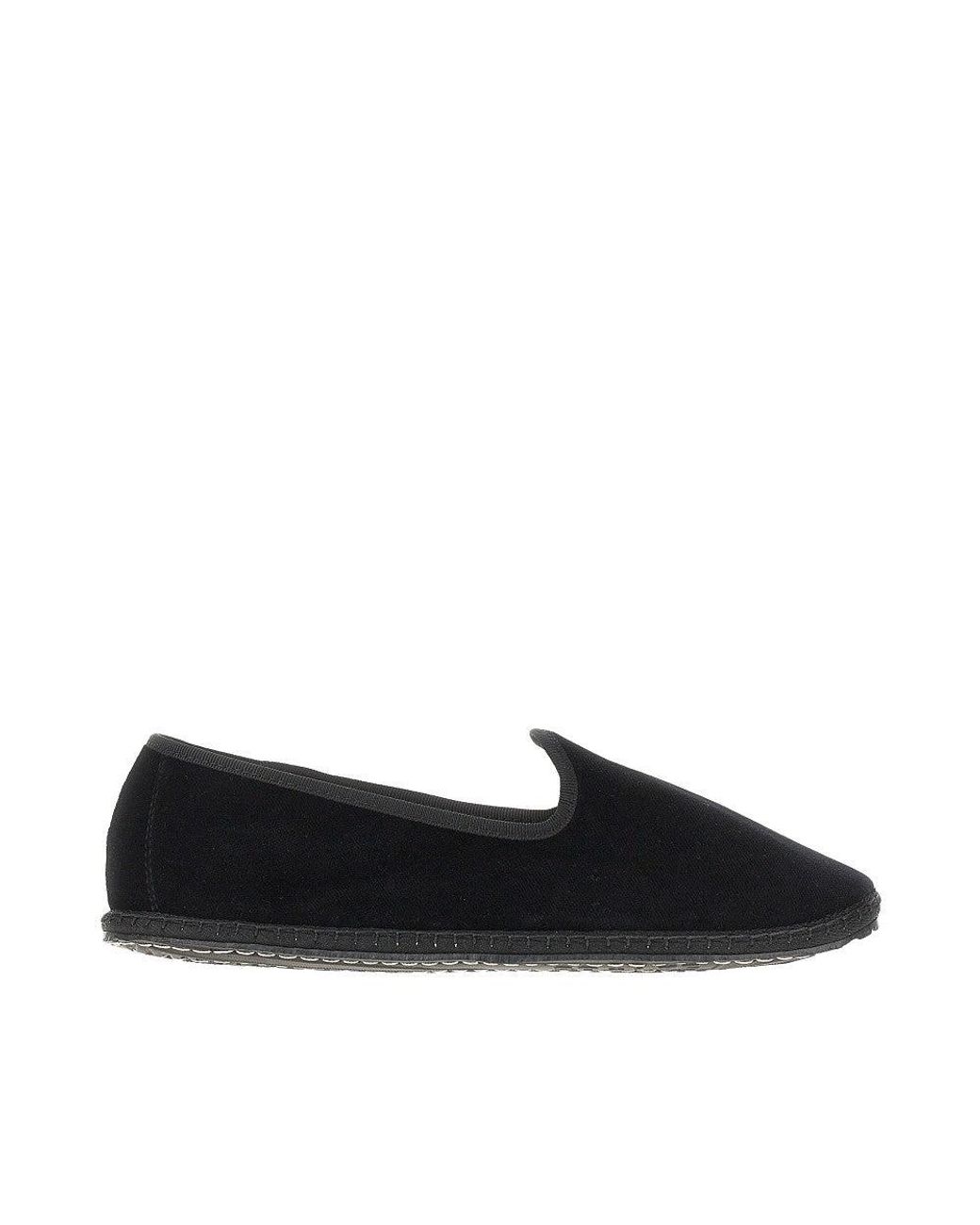 Vibi Venezia Black Velvet Slippers for men