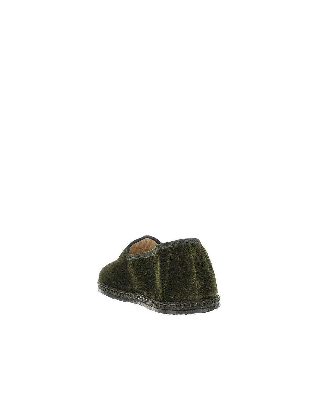 Vibi Venezia Green Velvet Slippers