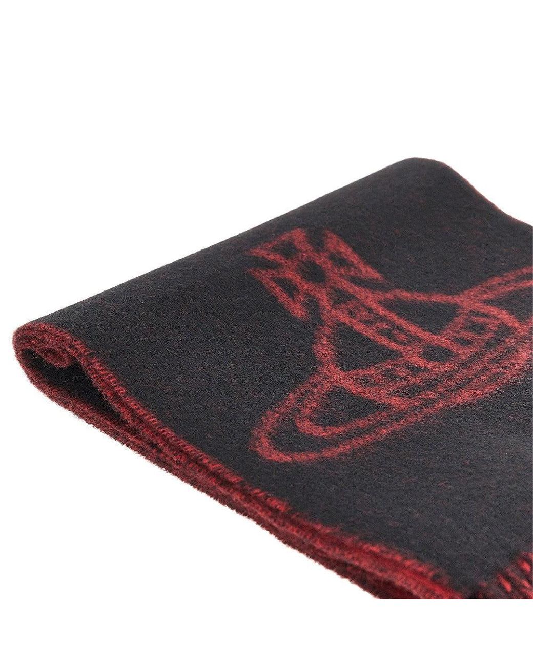 Vivienne Westwood Purple Single Orb Double-Face Wool Scarf