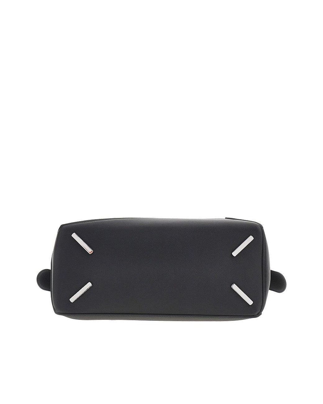 Loewe Black Leather Medium 'Puzzle Edge' Bag