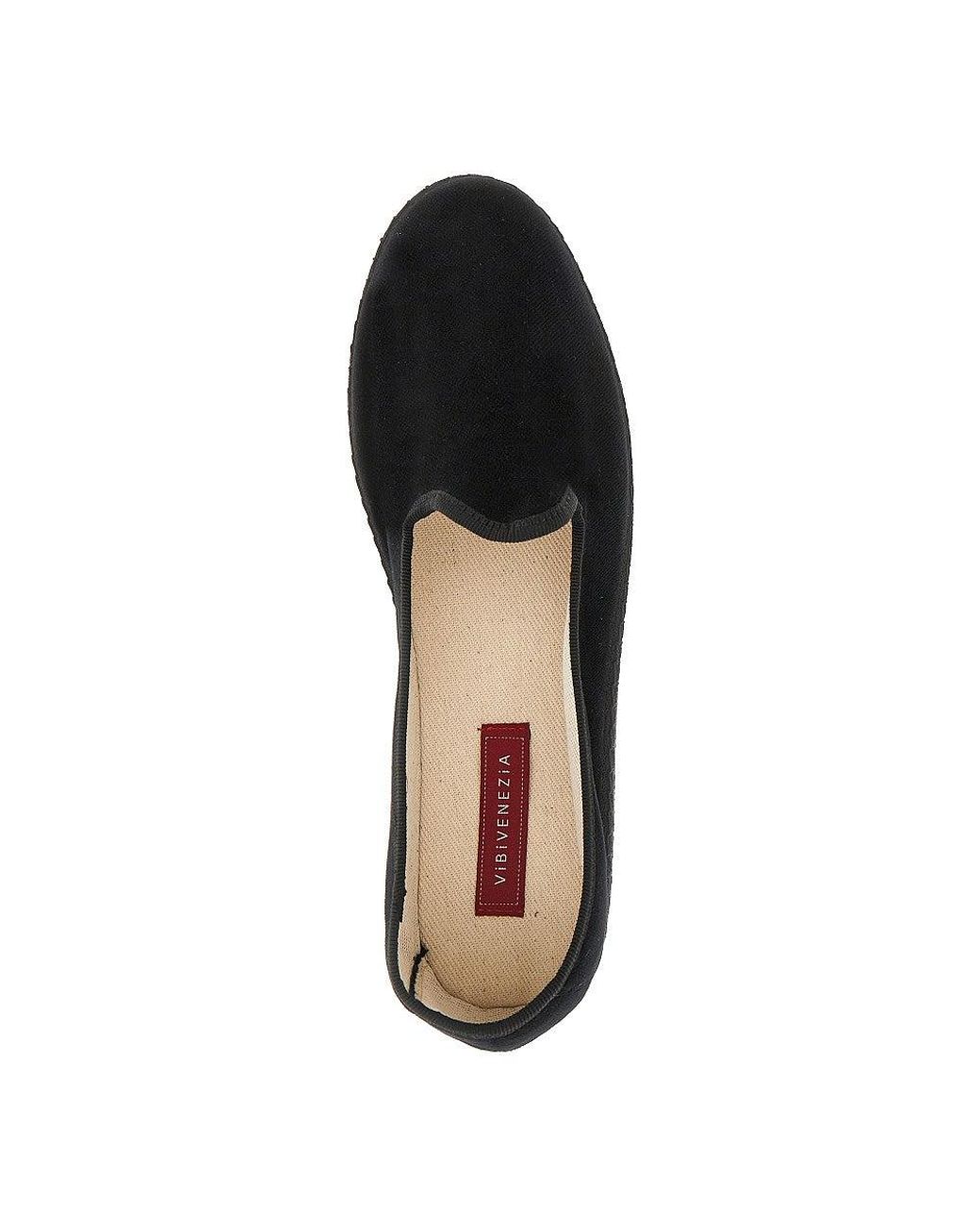 Vibi Venezia Black Velvet Slippers for men