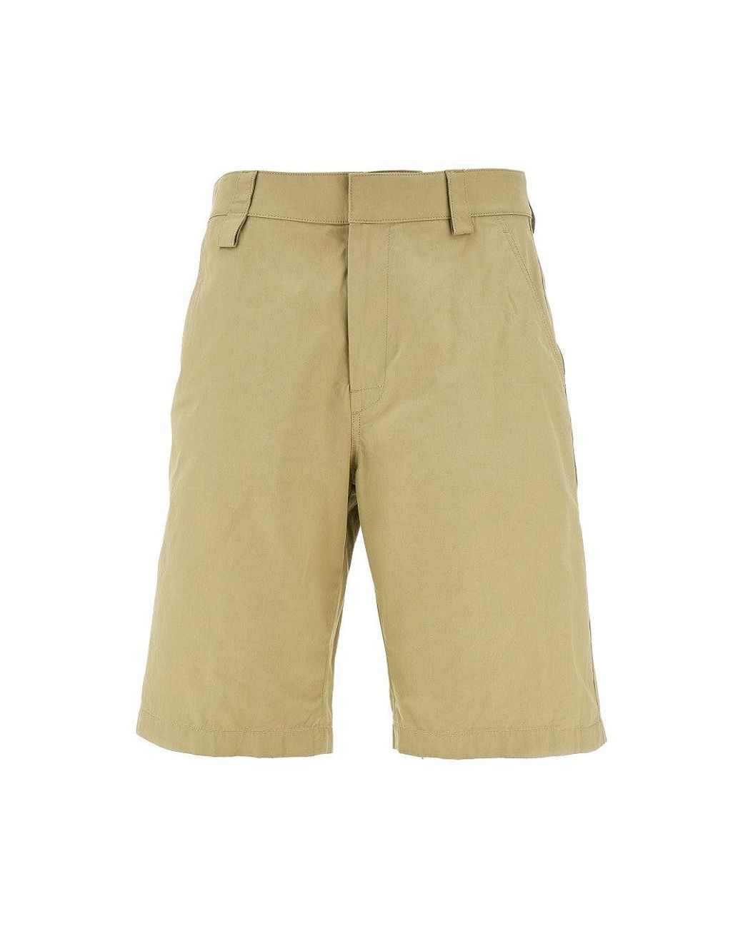 Bottega Veneta Natural Cotton Twill Shorts for men
