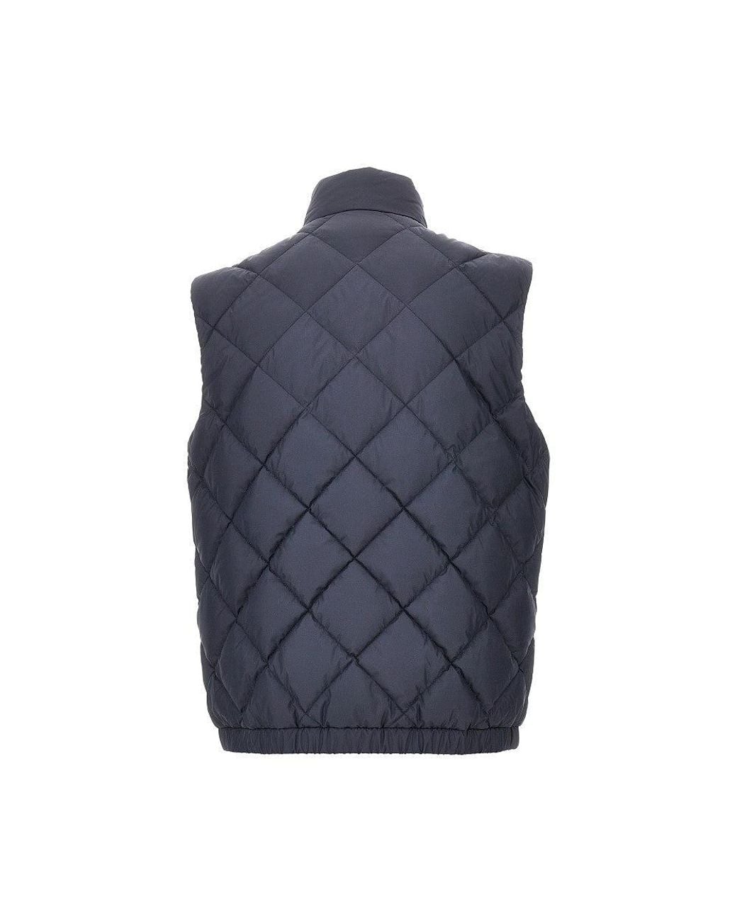 Moncler Blue 'Chobe' Quilted Vest for men