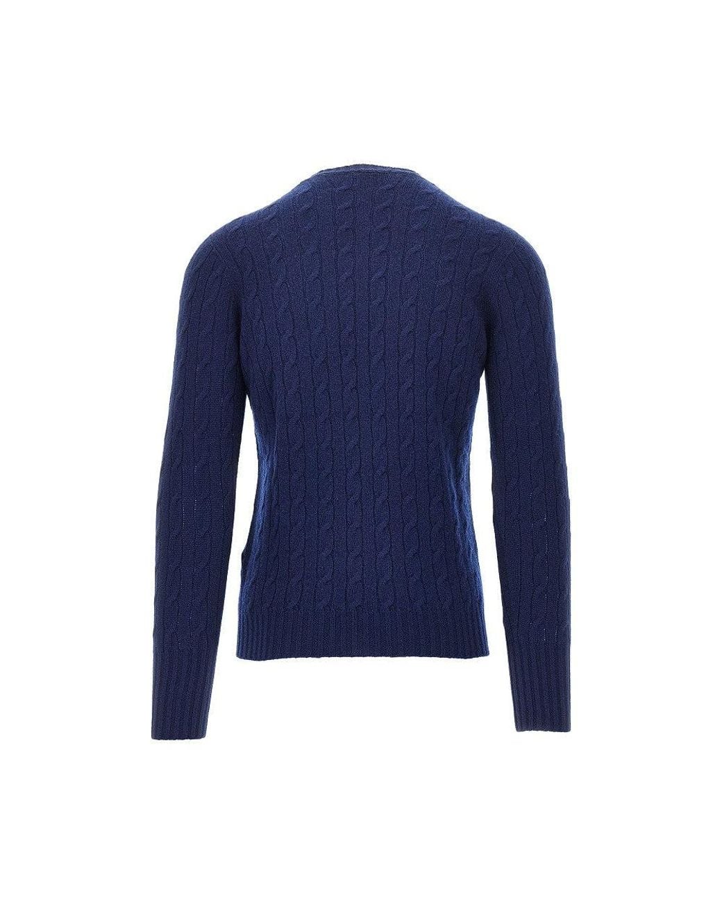 Drumohr Blue Pullover for men