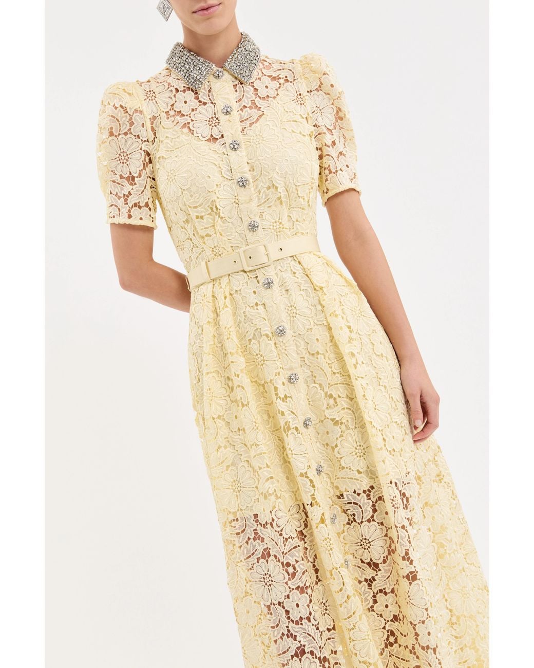 Rebecca Vallance White Citrine Maxi Dress