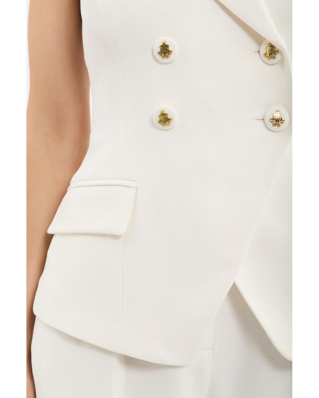 Rebecca Vallance White Odilia Vest Top