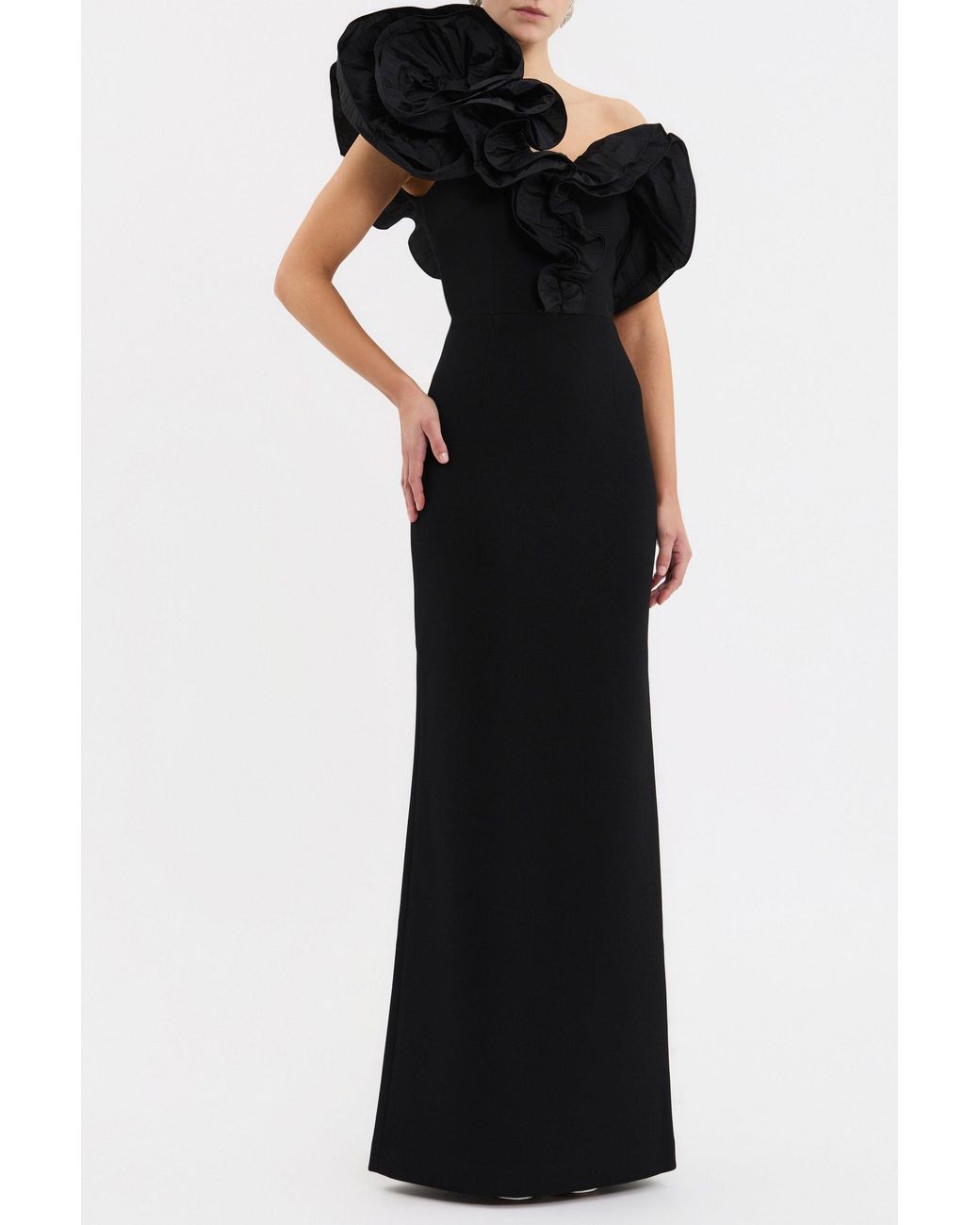 Rebecca Vallance Black Ella Gown