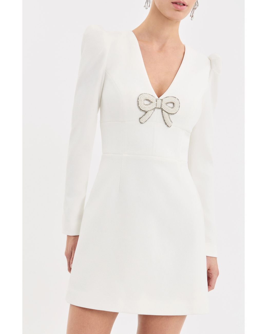Rebecca Vallance White Dreamer Mini Dress