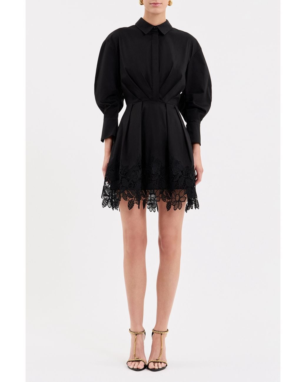 Rebecca Vallance Black Claribelle Long Sleeve Mini Dress