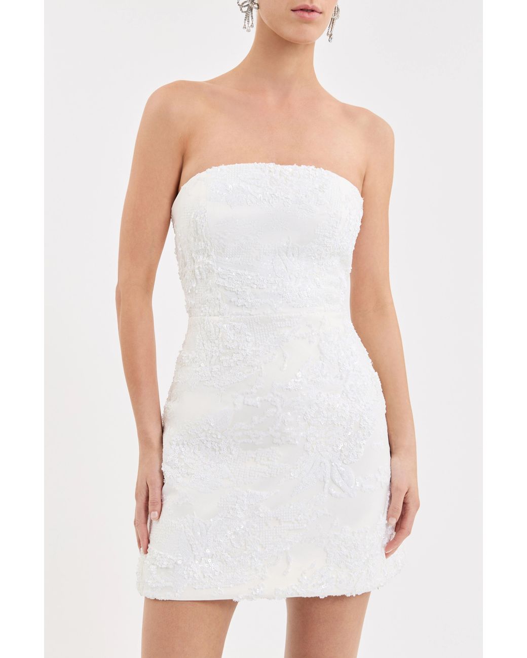Rebecca Vallance White Medici Mini Dress