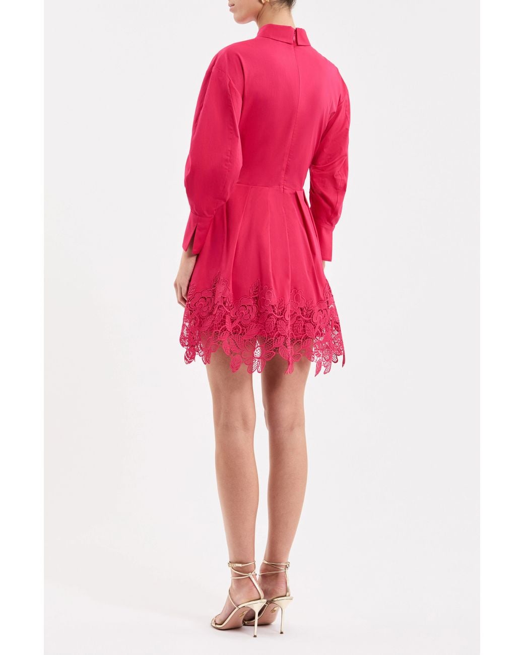Rebecca Vallance Pink Claribelle Long Sleeve Mini Dress