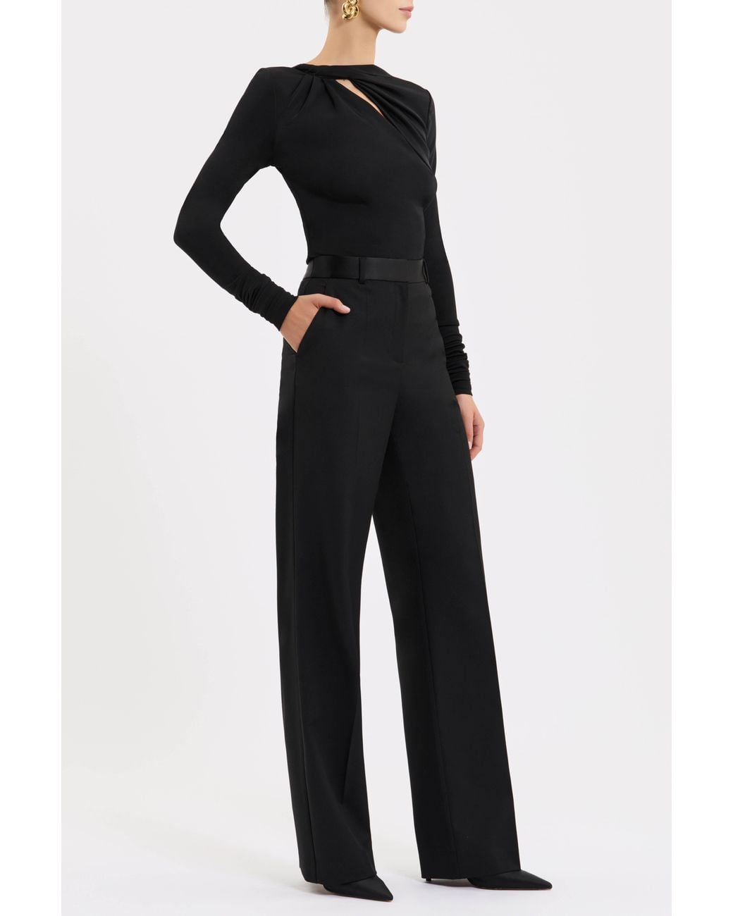 Rebecca Vallance Black Jazzlyn Long Sleeve Top