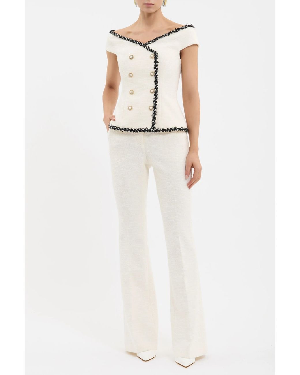 Rebecca Vallance White Jacquie Pant