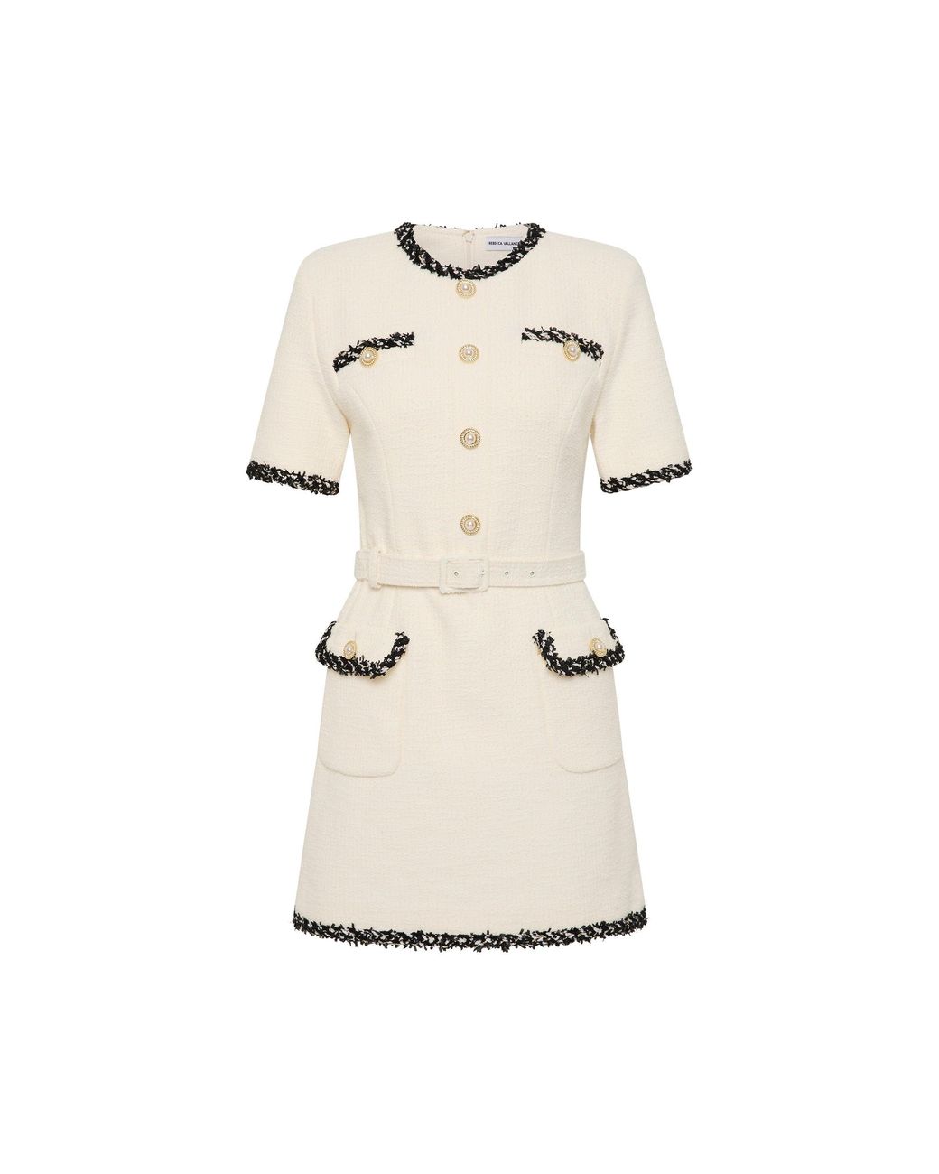 Rebecca Vallance White Jacquie Mini Dress